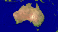 Australia Satellite + Borders 1920x1080